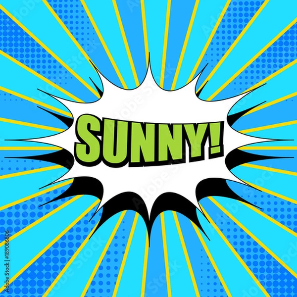 Obraz Comic book page template