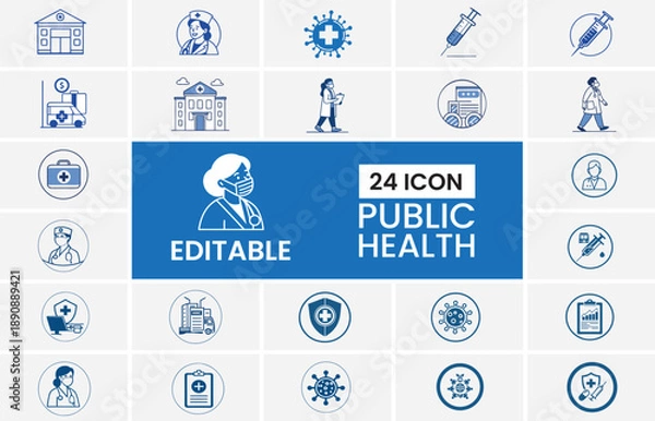 Fototapeta Business Analytics Icon Set