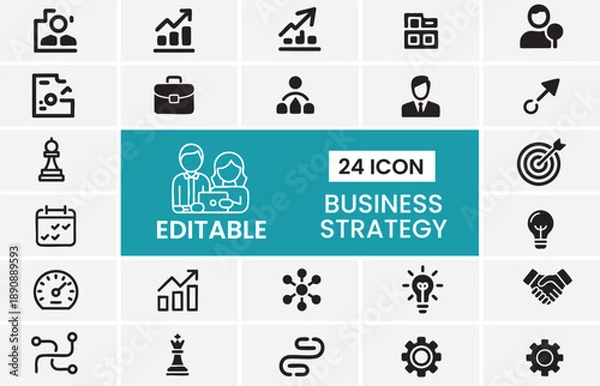 Fototapeta Business Intelligence Dashboard Icon