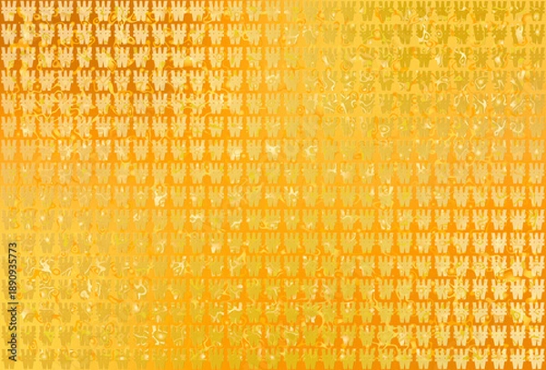 Obraz 黄金色に輝くリッチな韓国（大韓民国）通貨記号ウォンマークパターン入り背景素材