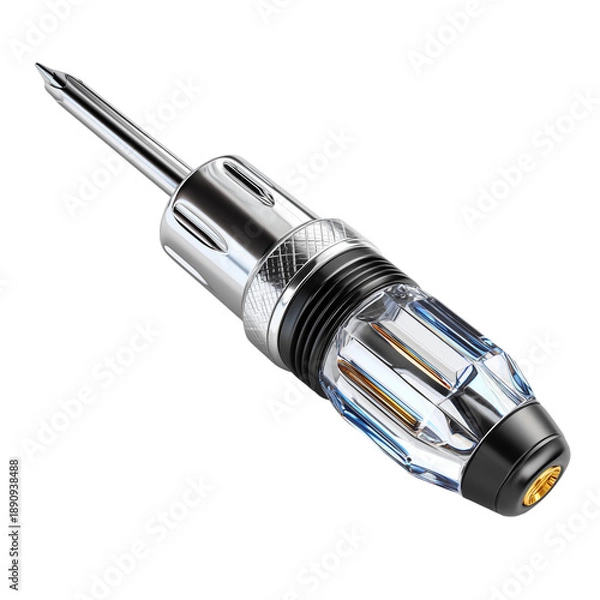 Obraz Chrome screwdriver with transparent handle