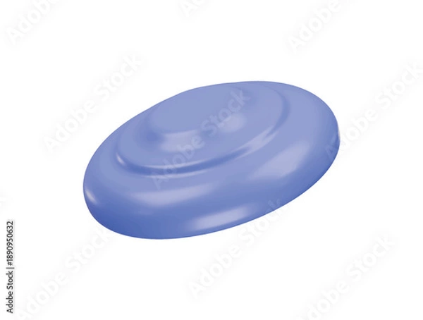 Obraz flying disc icon 3d illustration render