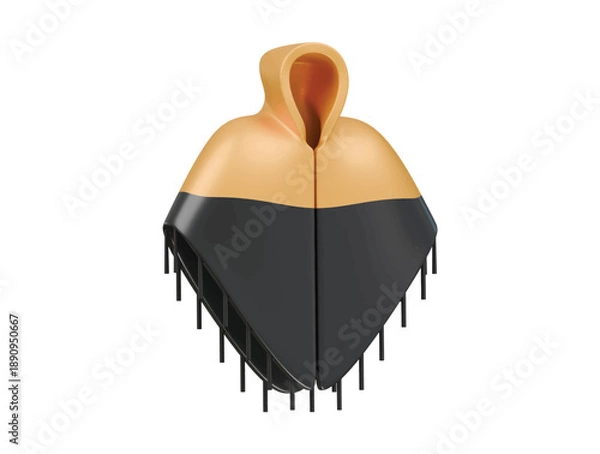 Obraz russian scarf icon 3d illustration render