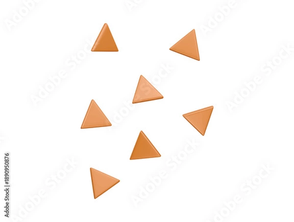 Obraz nachos icon 3d illustration render