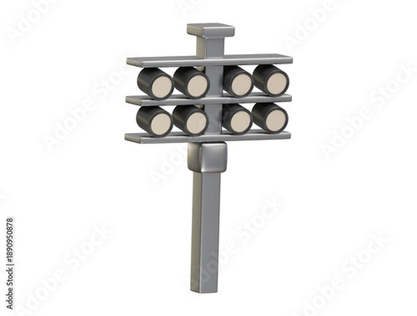 Obraz stadium light icon 3d illustration render