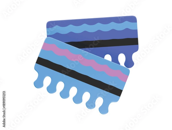 Obraz lace icon 3d illustration render