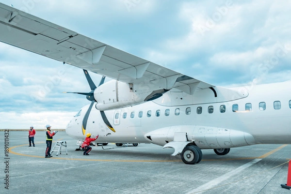 Obraz プロペラ機