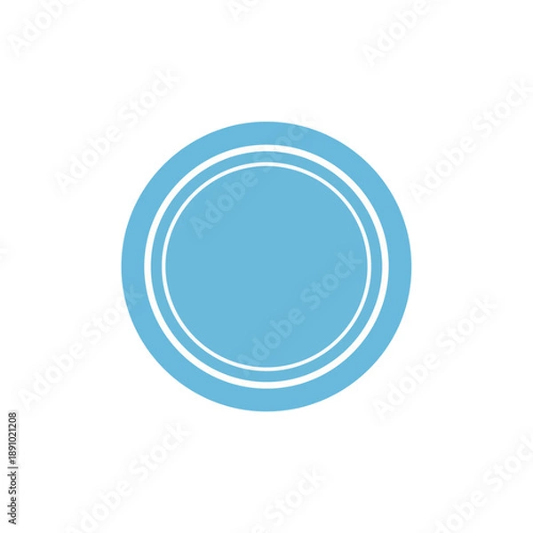 Obraz Circular Turquoise Circle Icon