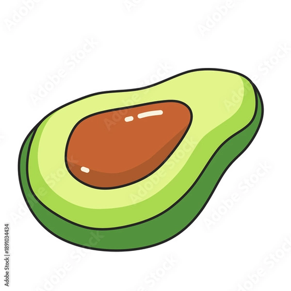Obraz Avocado Illustration