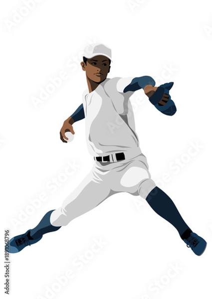 Obraz 高校野球「ピッチャー」