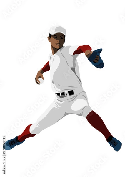 Obraz 高校野球「ピッチャー」