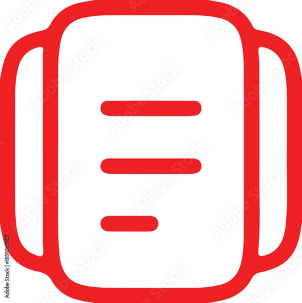 Obraz Document icon simple icon. Vector ICON all icon Viktor	
