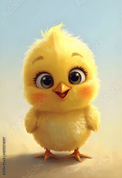 Obraz Cute Yellow Chick 