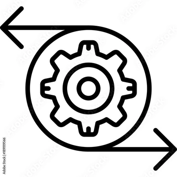 Fototapeta Integration Vector Icon