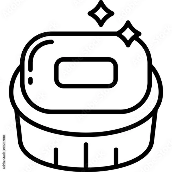 Obraz Soap dish Vector Icon