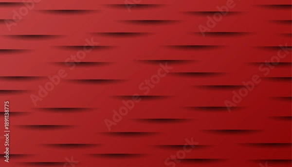Obraz Abstract Red Background with Shadow Lines.