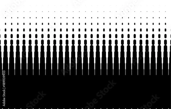 Obraz Black and White Halftone Gradient Pattern Background.