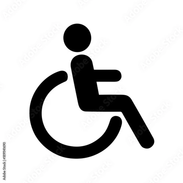 Obraz disabled person icon