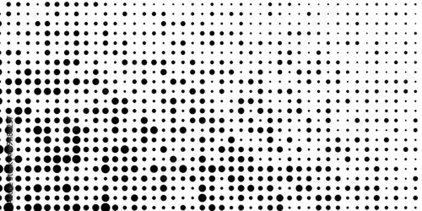 Fototapeta monochrome geometric pattern dots different size. wallpaper concept. vector background.eps 10.vector