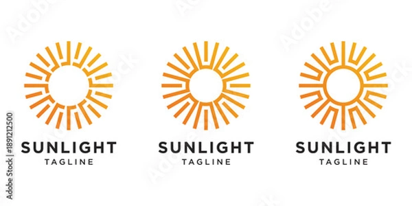 Obraz Modern sunlight logo design collection