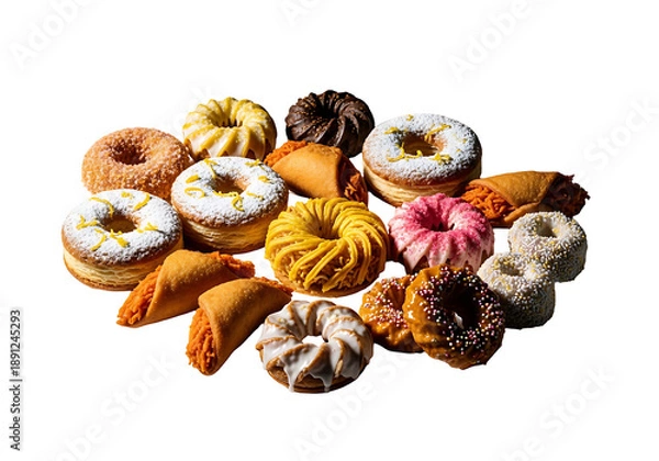 Obraz Assorted Donuts and Pastries Displayed Together.