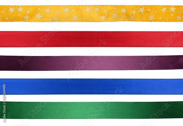 Obraz verschiedene Satinbänder