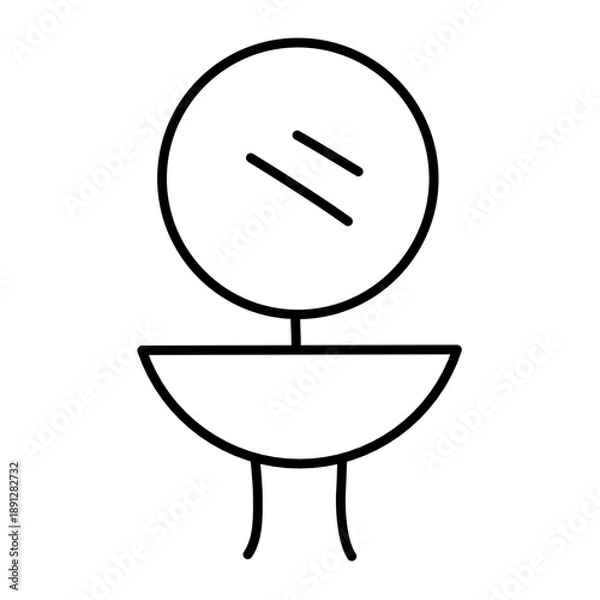 Obraz Bathroom vector icon