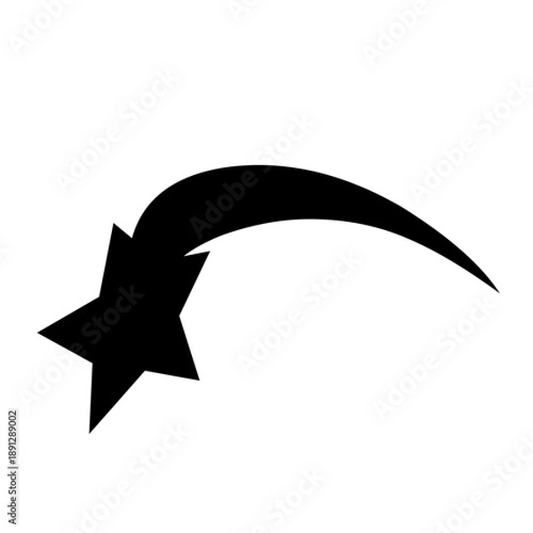 Obraz Vector Black Sparkling Star