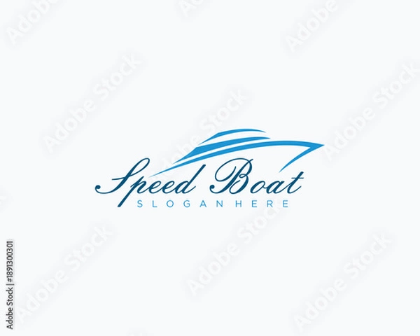 Obraz Speed ​​boat logo