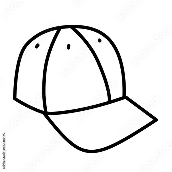 Obraz Cap icon vector