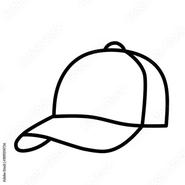 Obraz Cap icon vector