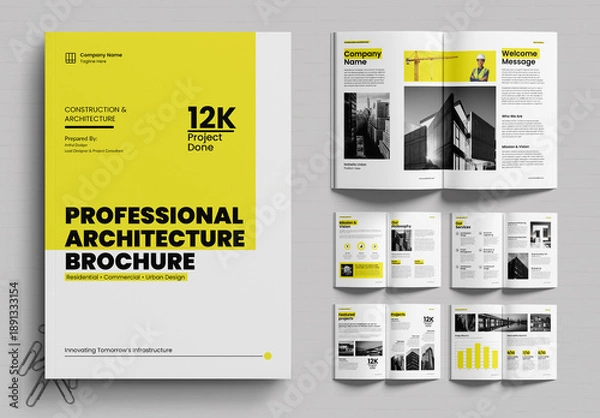 Obraz Professional Architecture Brochure Design