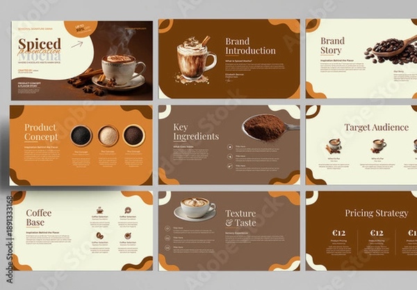 Obraz Spiced Mocha Presentation