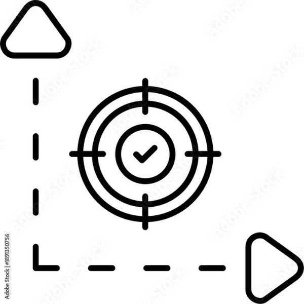 Obraz Dimensional Accuracy Outline Icon