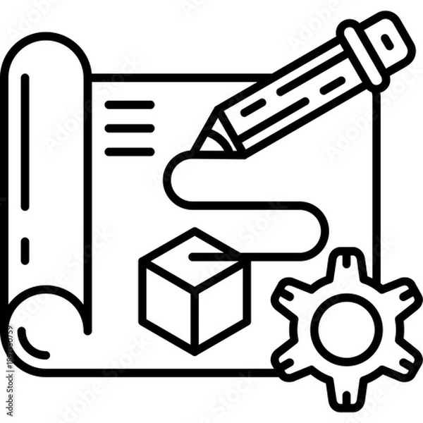 Obraz Prototype Outline Icon