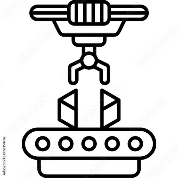 Obraz Part Assembly Outline Icon