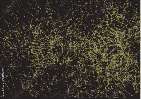 Obraz 金色のカスレのデザイン素材、アート、背景黒色	
