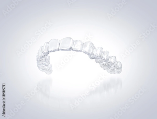 Obraz インビザライン マウスピース矯正 イラスト リアル