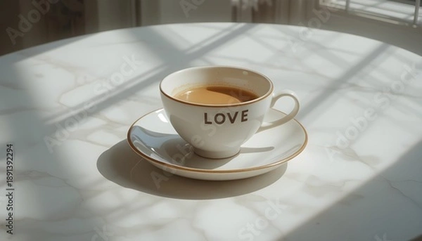 Fototapeta 커피잔속 커피