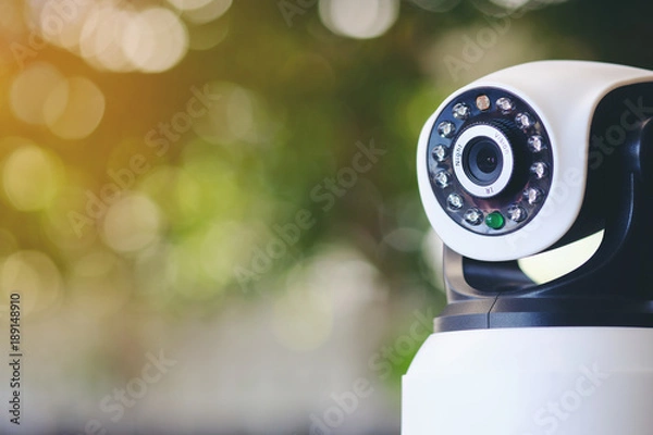 Obraz The CCTV security camera operating in home.