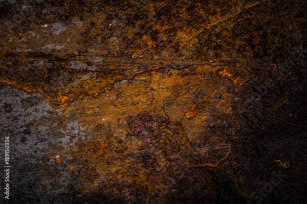 Obraz Old dirty metal surface for background. Toned