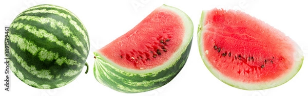 Obraz Watermelon isolated on white background