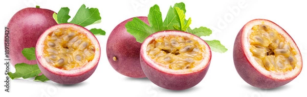 Obraz Passion fruit isolated on white background