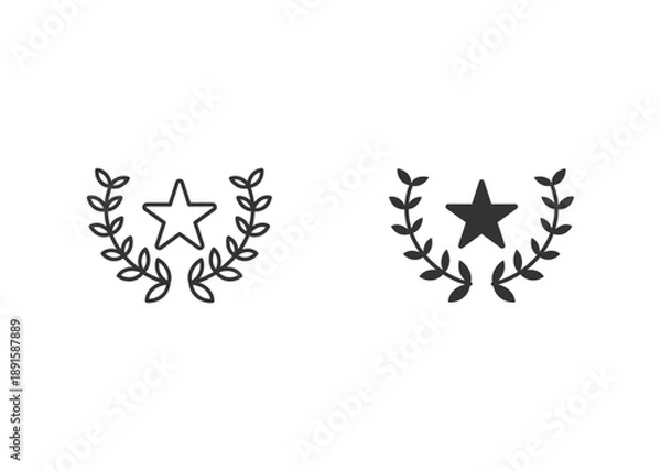 Obraz Award Icon Set Multiple Style Collection