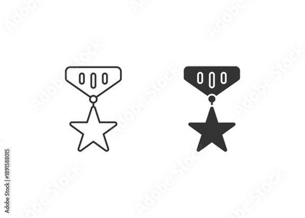 Obraz Honor Icon Set Multiple Style Collection