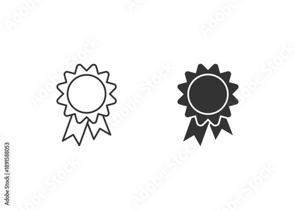 Obraz Badge Icon Set Multiple Style Collection