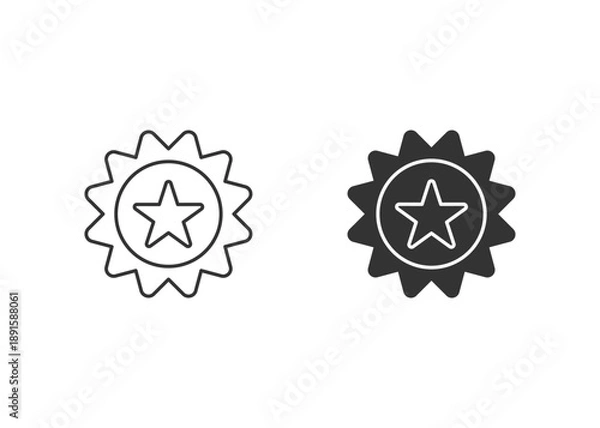 Obraz Star Icon Set Multiple Style Collection