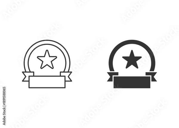 Obraz Prize Icon Set Multiple Style Collection