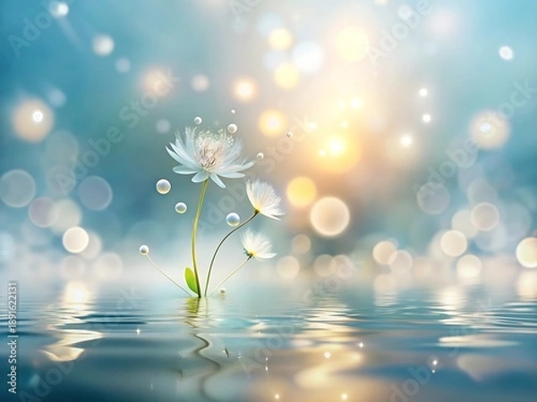 Obraz abstract spring background with flowers