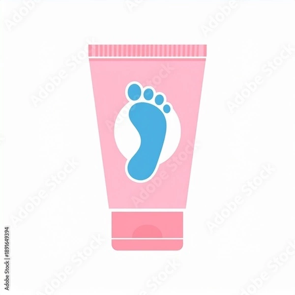 Fototapeta Krem do stóp ilustracja